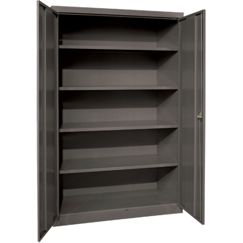 Armoires de rangement Hi-Boy profondes, Acier, 4 Tablettes, 72" h x 36" la x 24" P, Charbon Northern Industrial Supply Inc.