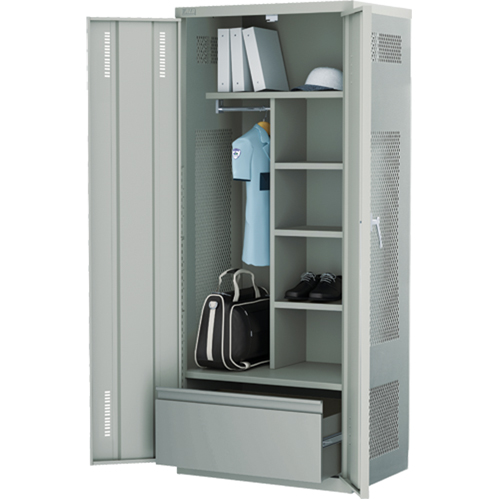 Casier de luxe pour &eacute;quipement, Acier, 36" la x 24" p x 72" h, Gris Northern Industrial Supply Inc.
