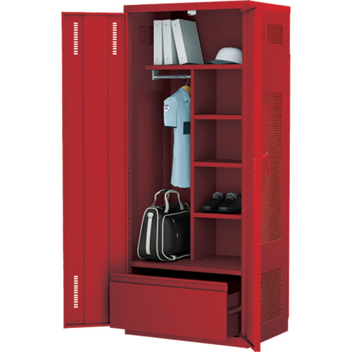 Casier de luxe pour &eacute;quipement, Acier, 36" la x 24" p x 72" h, Rouge Northern Industrial Supply Inc.