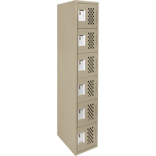 Petits casiers &eacute;conomiques assembl&eacute;s et perfor&eacute;s Clean Line, 6 niveaux, 18" x 72" x 12", Acier Northern Industrial Supply Inc.