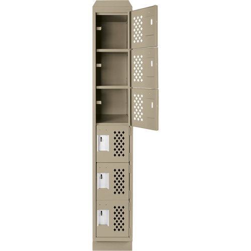 Petit casier perfor&eacute; Clean-Line, 6 niveaux, 12" x 72" x 12", Acier Northern Industrial Supply Inc.