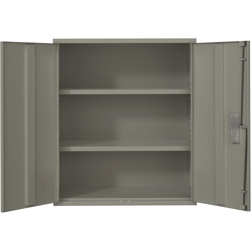 Armoire de rangement Lo-Boy, Acier, 2 Tablettes, 40" h x 36" la x 18" P, Gris Northern Industrial Supply Inc.