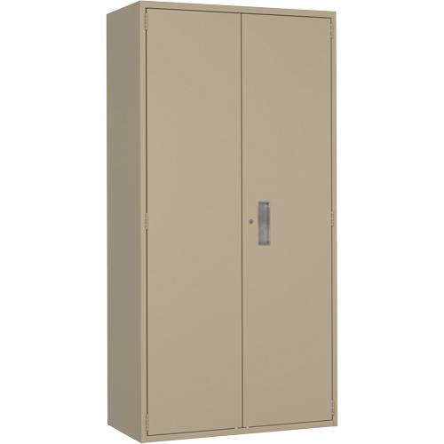 Armoire de rangements combin&eacute;s, Acier, 6 Tablettes, 72" h x 36" la x 18" P, Beige Northern Industrial Supply Inc.