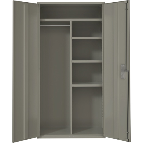 Armoire de rangements combin&eacute;s, Acier, 6 Tablettes, 72" h x 36" la x 18" P, Gris Northern Industrial Supply Inc.