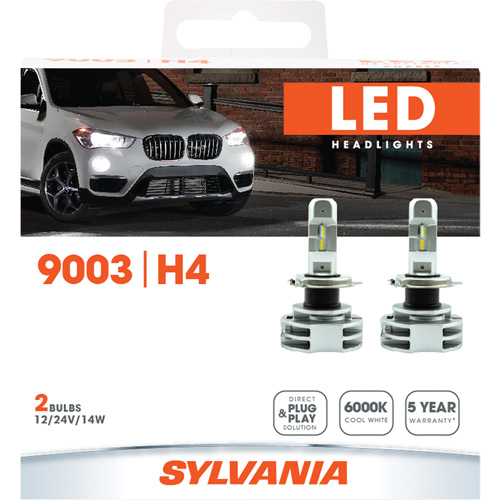 9003 Ampoule pour feu avant, DEL, 12 W/14 W/24 W, Blanc Northern Industrial Supply Inc.