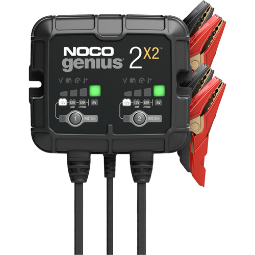 Genius&reg; 2X2 2-Bank, 4-Amp Battery Charger Northern Industrial Supply Inc.