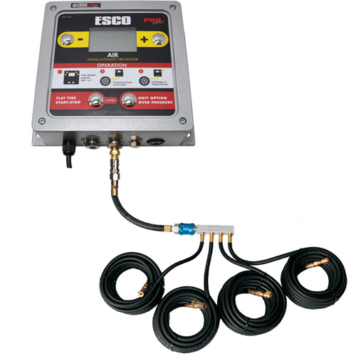 Wall-Mounted Tire Inflation System with 4-Hose Manifold Northern Industrial Supply Inc.