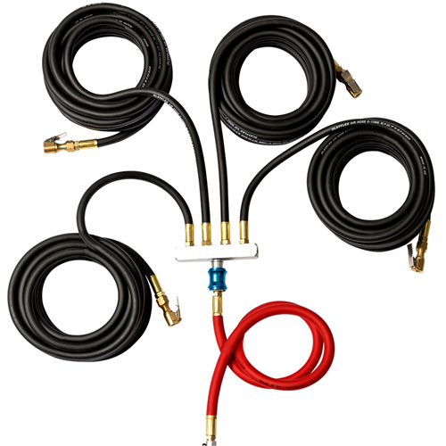 Wall-Mounted Tire Inflation System with 4-Hose Manifold Northern Industrial Supply Inc.