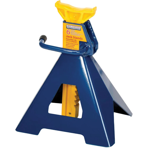 Jack Stand, Locking Handle/Ratchet, 6 tons Capacity, 25-1/4" H Northern Industrial Supply Inc.