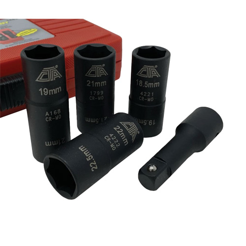Flip Socket Kit, 5 Pieces, 1/2" Drive Size Northern Industrial Supply Inc.