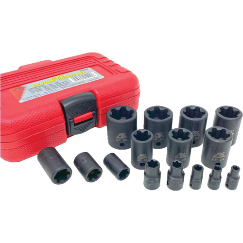 EP "Star" Plus Socket Set, 15 Pieces, 1/4"/3/8"/1/2" Drive Size Northern Industrial Supply Inc.