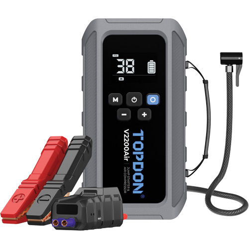 V2200Air 2-in-1 2200 Peak Amp Jump Starter & Tire Inflator Northern Industrial Supply Inc.