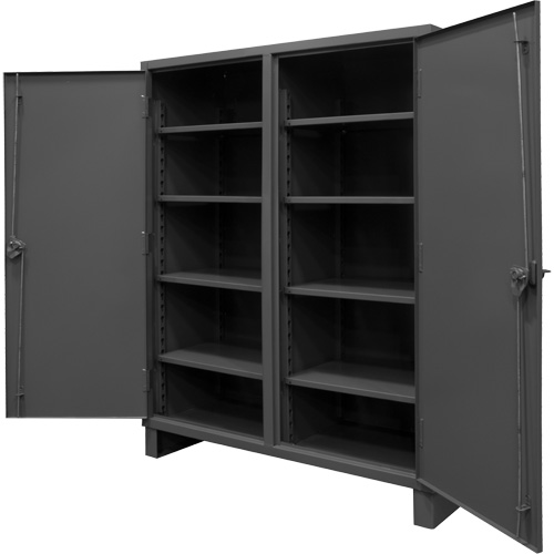 Extra Heavy-Duty Cabinet, Steel, 8 Shelves, 78" H x 72" W x 24" D, Grey Northern Industrial Supply Inc.