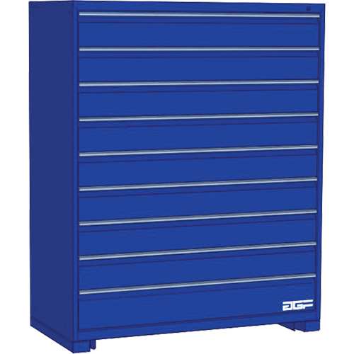 Armoire &agrave; tiroirs modulaire, 9 tiroirs, 30" la x 24" p x 60" h, Bleu Northern Industrial Supply Inc.