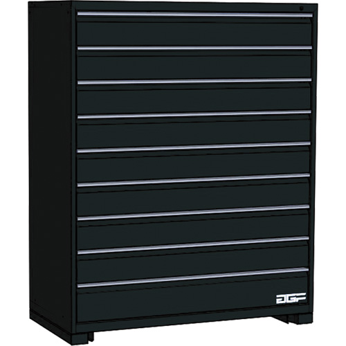 Armoire &agrave; tiroirs modulaire, 9 tiroirs, 30" la x 24" p x 60" h, Noir Northern Industrial Supply Inc.
