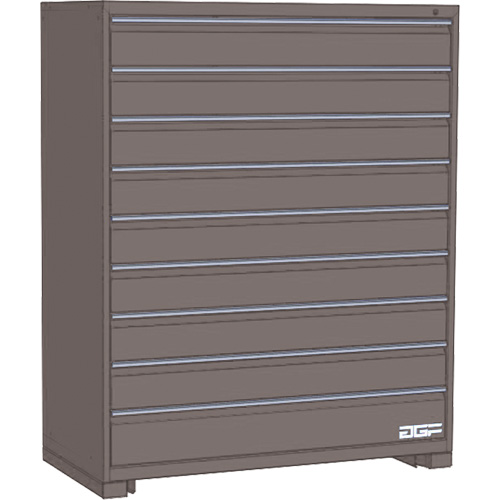 Armoire &agrave; tiroirs modulaire, 9 tiroirs, 30" la x 24" p x 60" h, Gris Northern Industrial Supply Inc.
