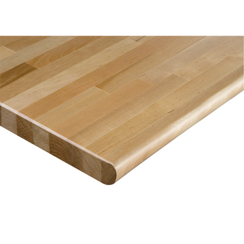 Dessus d'&eacute;tabli en bois dur, 72" la x 36" p, Bordure Arrondi, &eacute;paisseur 1-1/4" Northern Industrial Supply Inc.