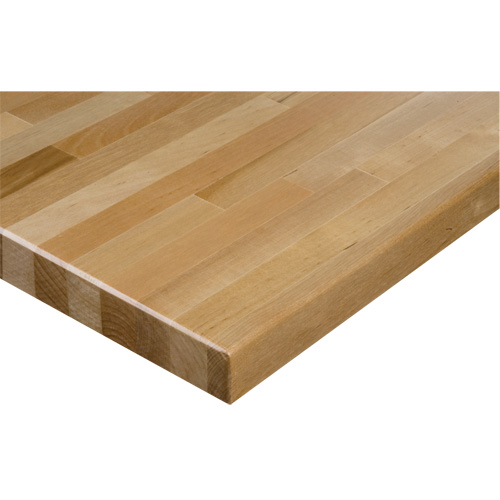 Hardwood Workbench Top, 72" W x 36" D, Square Edge, 1-1/4" Thick Northern Industrial Supply Inc.