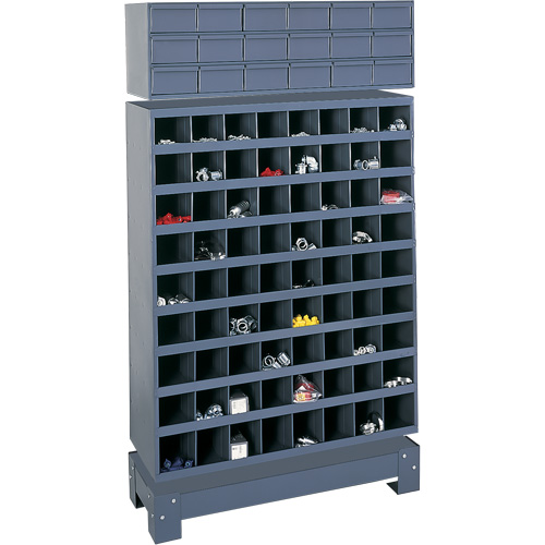 Unit&eacute; de stockage modulaire pour petites pi&egrave;ces, Acier, 18 tiroirs, 33-3/4" x 12-1/4" x 58-5/8", Gris Northern Industrial Supply Inc.