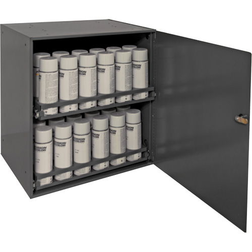 Armoire de rangement pour contenants a&eacute;rosol, Acier, 21-7/8" h x 15-15/16" la x 20-5/16" P, Gris Northern Industrial Supply Inc.