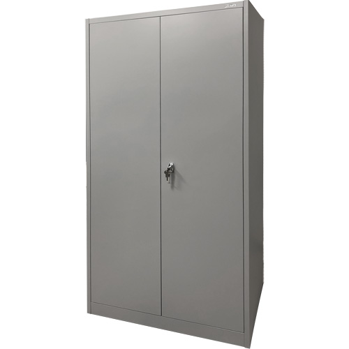Armoire de rangement, Acier, 4 Tablettes, 78" h x 36" la x 24" P, Gris Northern Industrial Supply Inc.