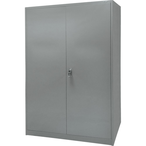 Armoire de rangement, Acier, 4 Tablettes, 78" h x 48" la x 24" P, Gris Northern Industrial Supply Inc.