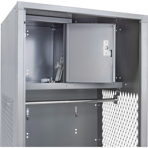 Gear Locker, Steel, 24" W x 18" D x 72" H, Grey Northern Industrial Supply Inc.