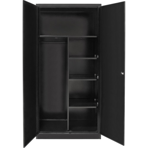 Armoire de rangement combin&eacute;e, 36" la x 18" p x 72" h, Noir Northern Industrial Supply Inc.