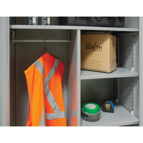Combination Storage Cabinet, 36" W x 18" D x 72" H, Grey Northern Industrial Supply Inc.