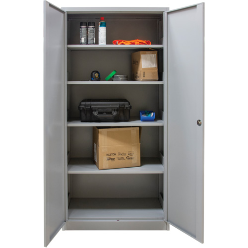 Armoires de rangement Hi-Boy, Acier, 4 Tablettes, 72" h x 36" la x 18" P, Gris Northern Industrial Supply Inc.