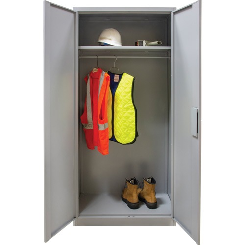 Armoire garde-robe, Acier, 36" la x 18" p x 72" h, Gris Northern Industrial Supply Inc.