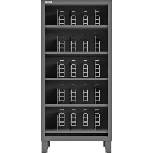 Heavy-Duty Open Front Cabinet with Dividers, Steel, 0 Drawers, 36" x 24" x 78", Grey Northern Industrial Supply Inc.