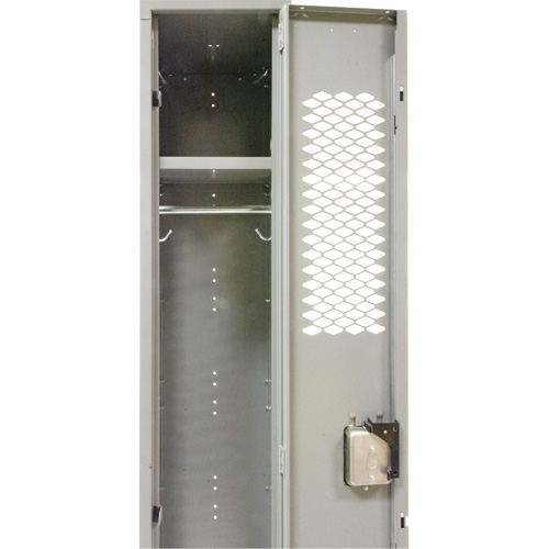 Casiers ventil&eacute;s, 12" x 18" x 88", Acier, Gris, D&eacute;mont&eacute;, Perfor&eacute; Northern Industrial Supply Inc.