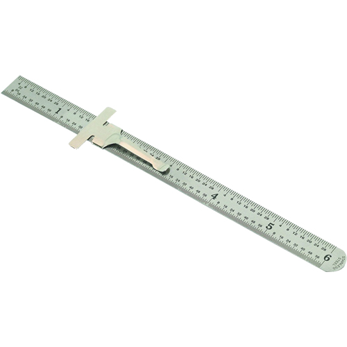 Pocket Rule, 6" L, Steel, 1/64" (1 mm) Graduations Northern Industrial Supply Inc.