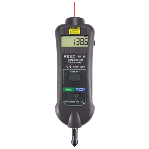 Tachym&egrave;tre professionnel &agrave; deux fonctions avec certificat de calibration, Contact/Photo (sans contact) Northern Industrial Supply Inc.