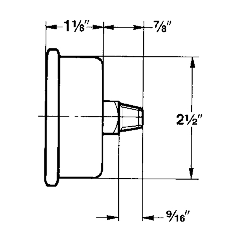 Manom&egrave;tres,  2-1/2", 30" Hg-0" Vac, Fixation inf&eacute;rieure, Analogique rempli de liquide Northern Industrial Supply Inc.