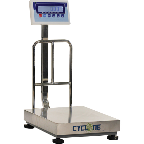 Balance &agrave; plateforme et d'&eacute;tabli Cyclone 150, Capacit&eacute; de 300 lb / 150 kg, 15-3/4" lo x 19-7/10" la Northern Industrial Supply Inc.