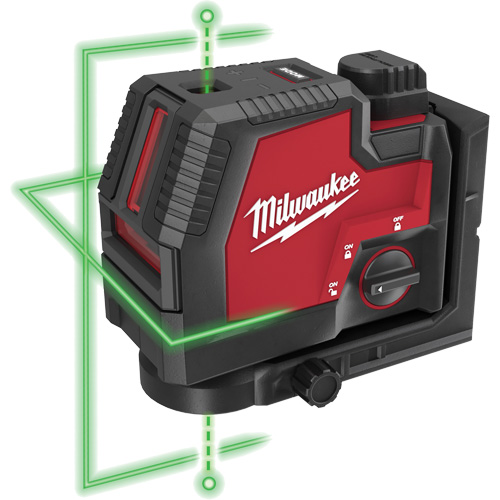 Laser vert &agrave; lignes crois&eacute;es et points daplomb rechargeable par USB Redlithium 21 Northern Industrial Supply Inc.