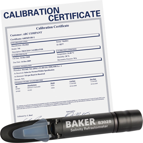 Refractometer with ISO Certificate, Analogue (Sight Glass), Salinity Northern Industrial Supply Inc.
