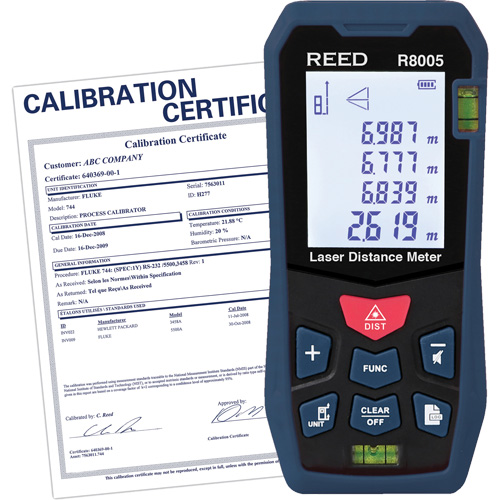 Laser Distance Meter with Calibration Certificate, 0' - 164' (0 m - 50 m) Range, Digital (Electronic) Northern Industrial Supply Inc.