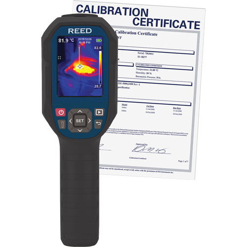 Thermal Imaging Camera with Calibration Certificate, 160 x 120 pixels, 14° - 752°C (-10° - 400°F), 50 mK Northern Industrial Supply Inc.