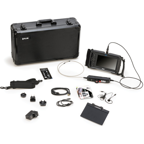 Videoscope Kit with 2-Way Articulation 4.5 mm × 1 m Long Camera Probe, 7" Display, 1024 x 600 pixels Northern Industrial Supply Inc.