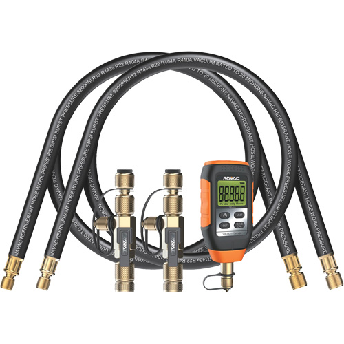 Ensemble d'&eacute;vacuation rapide avec tuyaux, outils de base et vacuom&egrave;tre en micron Northern Industrial Supply Inc.