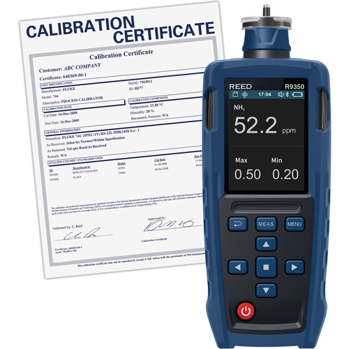 D&eacute;tecteur de gaz avec certificat d'&eacute;talonnage traçable Northern Industrial Supply Inc.