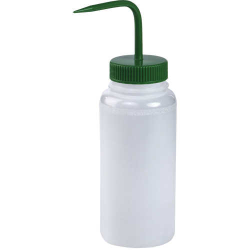 Wide-Mouth Polyethylene Wash Bottle with Green Polypropylene Cap Northern Industrial Supply Inc.