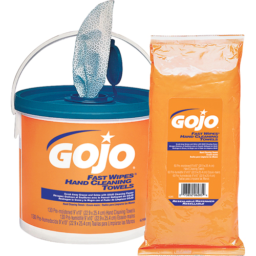 Fast Wipes&reg; Hand Cleaning Towels, 130 Wipes, 10" x 9" Northern Industrial Supply Inc.