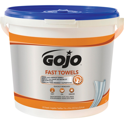 Serviettes nettoyantes Fast Wipes, 225 lingettes, 10" x 9" Northern Industrial Supply Inc.