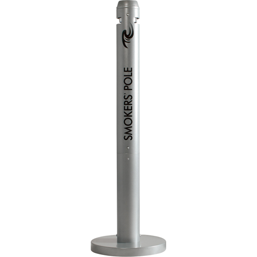 Smokers' Pole Cigarette Receptacle, Free-Standing, Aluminum, 41" Height Northern Industrial Supply Inc.