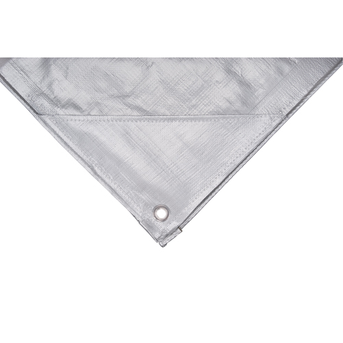 Tarp, Super Heavy-Duty, Silver, 10' x 8' x 12 mils Northern Industrial Supply Inc.