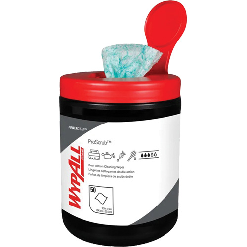 Lingettes nettoyantes &agrave; double action Wypall, 50 lingettes, 12" x 10-1/2" Northern Industrial Supply Inc.